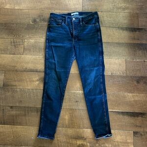 Madewell 10” High Rise Skinny Dark Wash